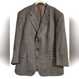 VITO RUFOLO Italy Brown wool/silk blazer coat. Size 46